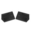 uxcell アングルブラケット コーナーブレース プラスチック ブラック 4穴 42mmx20mmx20mm 20個入り