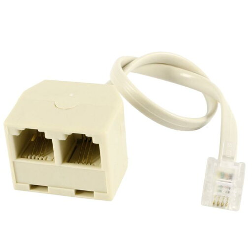 uxcell RJ11電話アダプタ モジュラケーブル RJ11 6P4Cオス−デュアルメスソケット uxcell RJ11電話アダプタ モジュラケーブル RJ11 6P4Cオス−デュアルメスソケット