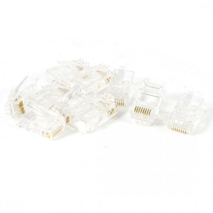 uxcell ⥸顼ͥ RJ45ͥ RJ45 8P8C Cat5 ꥢ 2.1 x 1.2 x 0.9cm 10