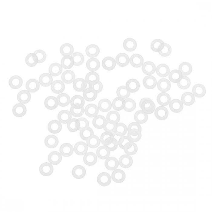 uxcell シリコーンOリング 8mm OD 4mm ID 2mm幅 VMQ シールガスケット コンプレッサーバルブパイプ修理用 ホワイト 80パック入り
