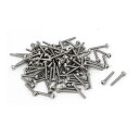 uxcell 六角穴付きボルト 六角ソケットヘッドキャップねじ M1.4 x 12mm スレッド 304 ステンレス鋼 DIN912 120個入り(4)