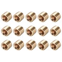 uxcell パイプ継手 パイププラグ パイプコネクタ 1/16NPT オス 六角カウンターサンクプラグ ソケットドライブ皿穴 15個入り