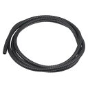 uxcell コルゲートコンジットチューブ PP スプリット ガーデン、オフィス用 2 M 7 x 10 mm ブラック