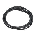 uxcell コルゲートコンジットチューブ PA スプリット ガーデン、オフィス用 3 M 4.5 x 7 mm ブラック
