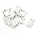 uxcell セラミックヒューズ メタル製 シルバートーン 高速/遅延ブロー作用時間遅延ヒューズ PCB電源タップ実験回路 500V 40A 14x51mm シ...
