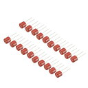 uxcell マイクロヒューズ DIPマウント シリンダー レッド T2.5A 0.5A 250V 20本入