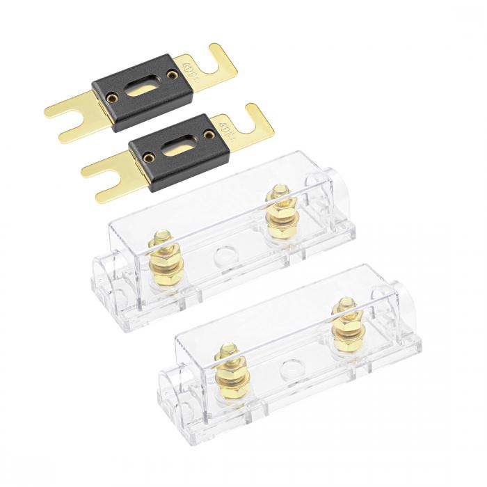 uxcell ブレードヒューズ 400A DC 32V 絶縁高温 ANLヒューズ 電気保護 容量交換アクセサリ 2個入り