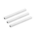 uxcell 6063アルミニウム角管 15mmx15mmx1.5 mm 壁厚さ 200mm長さ シームレスストレートパイプチューブ 3個