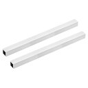 uxcell 正方形チューブ ストレートパイプ 6063アルミ製 シームレス サイズ20mmx20mmx1mm 長さ300mm 2個入