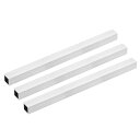 uxcell 6063アルミニウム角管 20mmx20mmx2mm 壁厚さ 300mm長さ シームレスストレートパイプチューブ 3個