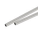 uxcell 304ステンレス鋼ラウンドチューブ 耐久性 外径7 mm 壁の厚さ0.5 mm 長さ300 mm 2個入り