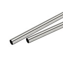 uxcell 304ステンレス鋼ラウンドチューブ 耐久性 外径9 mm 壁の厚さ0.5 mm 長さ300 mm 2個入り