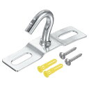 uxcell パッドアイプレート天井フック 長さ67mm 壁掛けハンガー 亜鉛メッキ鉄 吊り下げ式ライトシャンデリア用 3個入り