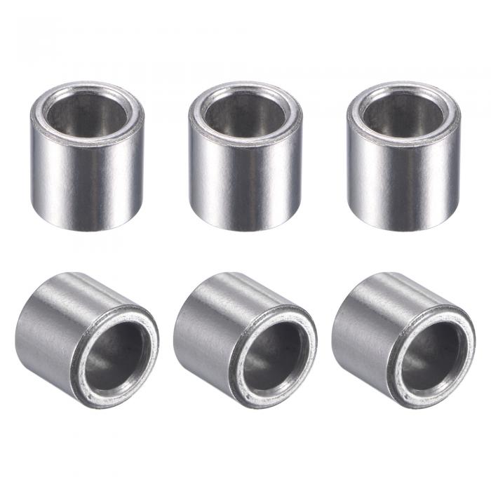 uxcell スリーブベアリング 8mmボア 12mm外径 12mm長さ 焼結鉄自己潤滑ブッシング 6個入り