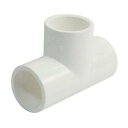 uxcell パイプコネクタ アダプタコネクタ T状 プレイン歯 ホワイト PVC-U 25x25mm