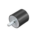 uxcell ラバーマウント 防振ゴム 振動と衝撃吸収 スレッドスタッド付き M8 x 23.0mm 40x40mm