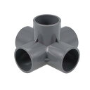 uxcell 5方向PVCフィッティングエルボー - PVC家具 - PVC肘掛け用スプリンクラースプリンクラー グレー 32mm、2個