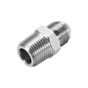 uxcell 六角ニップル 304ステンレス鋼 パイプチューブ継手 1/2 NPT x 3 / 4-16UNF
