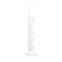 uxcell メスシリンダー 液量計 試験管 化学測定用 両面 メトリックマーキング 六角ベース プラスチック クリア 50ml