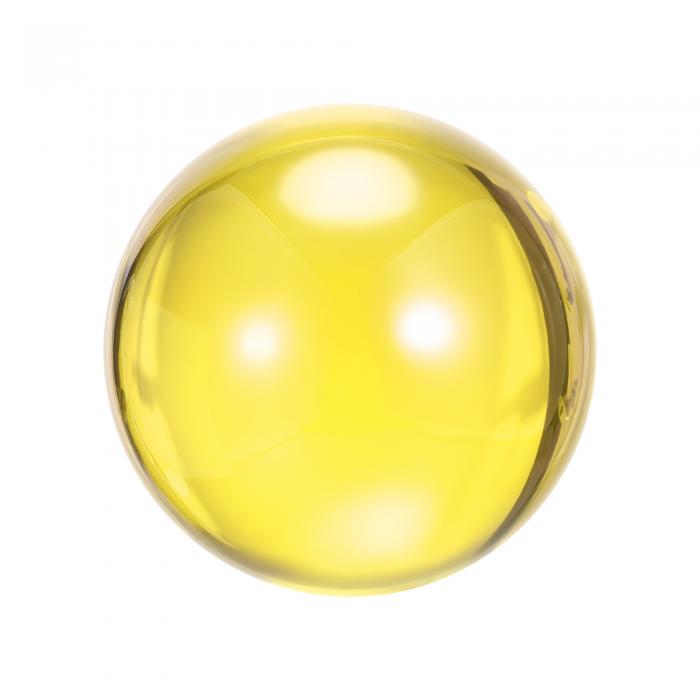 uxcell アクリルコンタクトジャグリングボール ボールバッグ付き 直径80mm 120mm x 140mm 黄色