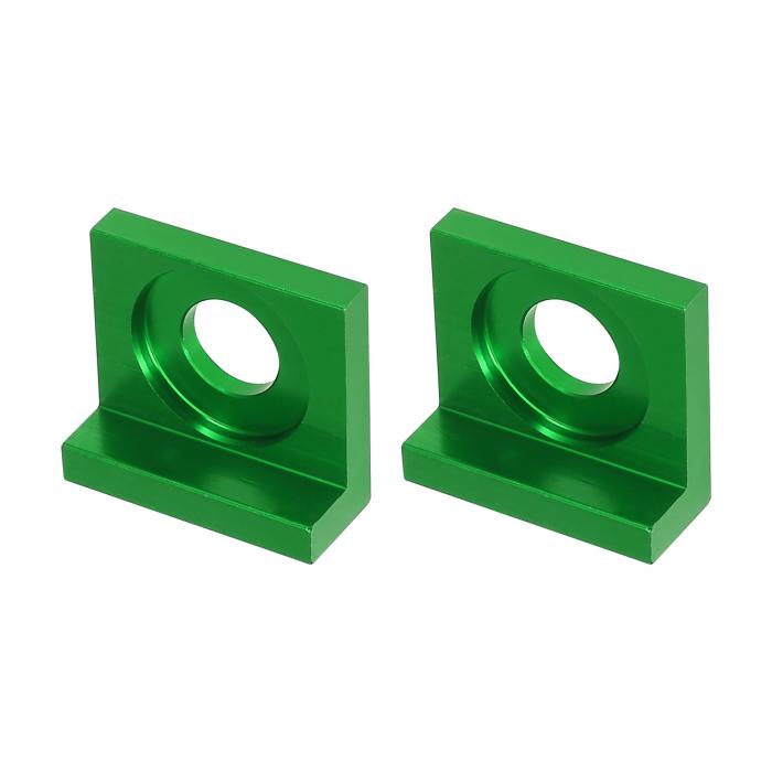 F FIERCE CYCLE チェーンアジャスターブロックテンショナー 交換用 メタル 15 mm穴径 二輪車用 グリーン 2個入り