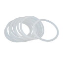 uxcell シリコーンゴムOリング VMQ シールガスケット ウォッシャー用 車用 60mm x 4mm ホワイト 10個入り