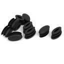 uxcell 床保護パッド 椅子脚キャップ 家具足カバー 楕円形 30mmx15mmx16mm 10個入り