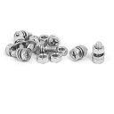uxcell プラス 六角ヘッドねじ 六角ボルトナット ワッシャー 304ステンレススチール M6 x 14mm 8セット