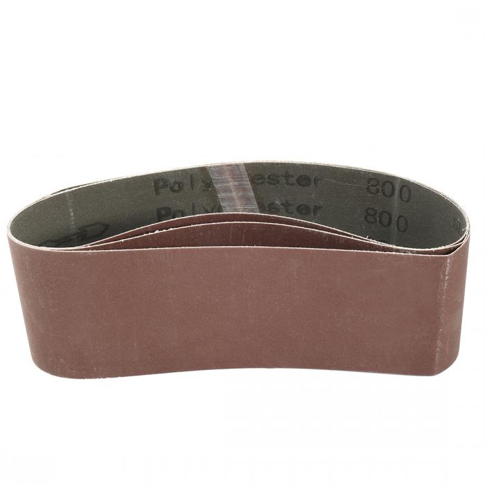 uxcell サンディングベルト サンディング砥粒 サンドペーパー 76×533mm 800グリット 3個入り