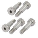 uxcell ショルダーボルト 六角穴付き キャップねじ 肩径6mm 肩長さ12mm スレッドM5 5個入り