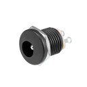uxcell DCコネクタ 3ピンパネルマウントDCコネクタ 5.5mm x 2.5mm ブラック 20個入り