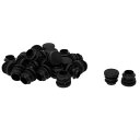 uxcell パイプキャップ チューブインサートプロテクター 16mm OD プラスチック ラウンド 25個 内径13-15mm