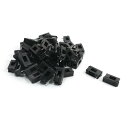 uxcell ヒューズホルダー BLX-5×20mm 黒いプラスチック 基板実装 50個セット