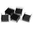 uxcell ラジエーター ヒートシンク ラジェーター アルミニウム製 コンピュータ用 25x23x16mm SCR Mosfet トランジスター用 ブラック ...
