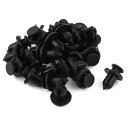 uxcell 10mmホール 25個入り クリップ/リベット/ファスナー リベットホンダネジ プラスチックリベット