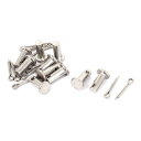 uxcell クレビスピン ファスナー フラットヘッド 304ステンレススチール M5 x 12mm 10セット