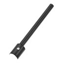 uxcell 防錆ハーフラウンドレザーカッターパンチ ストラップエンドパンチ工具 ストラップベルトウォレットとバッグクラフト用 15 mm