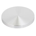 uxcell アルミニウムディスク 95mm直径 10mm厚 M10スレッド シルバートーン 1個入り