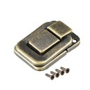 uxcell トグルラッチ パッチン錠 ブロンズ ビンテージスタイル 38 x 27 x 9mm 40mm 鉄 金属 10個入り