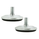 uxcell 調節可能な足パッド フットパッド M10 x 20 x 50mm レベリングフィート 調節可能な レベラー 家具 フロアプロテクター 2個入り