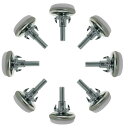 uxcell 家具グライドレベリングフィートネジ M6 x 20 x 30 mm 調整可能なレベラー Tナット付き テーブル脚用 8個