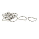 uxcell D形ループリングバックル ファスナー 荷物袋 ストラップベルト 幅32mm 10個入り