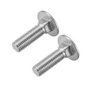 uxcell キャリッジボルト ネックキャリッジボルト ラウンドヘッドスクエアネックM12×30mm 2個(4)