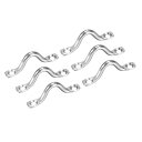 uxcell ハードウェア パッドアイストラップ デッキループ ステンレススチール タイダウンバックル ビミニボートカヤック用 45mm / 1.77