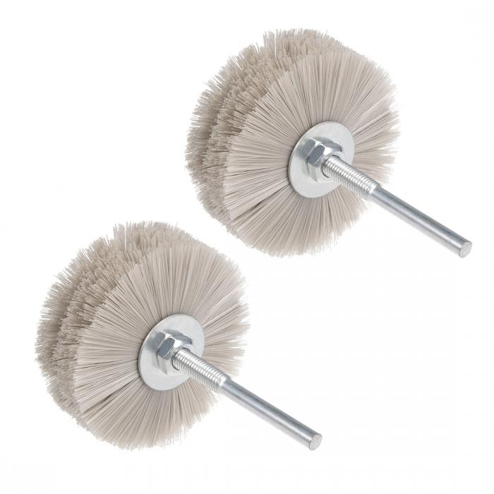 uxcell ナイロン ホイール ブラシ ナイロン ホイール ブラシ 1000 グリット 研削 ヘッド 6mm スレッド ..
