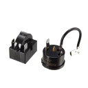 uxcell 冷蔵庫スターターリレー過熱保護装置 冷蔵庫 スターターリレー 12 Ohm 3ピン+ コンプレッサー 過負荷 保護装置