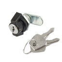 uxcell カムロック キャビネット ドア 付属品 四分の一回転 金属 シルバートーン ねじ径1.6 cm