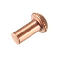 uxcell 銅ソリッドリベット 3 mmx6 mm ラウンドヘッド ソリッド銅リベット 金属ファスナー 金属リベット 100個入り(4)