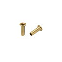 uxcell ホローカッパーリベット 銅中空リベット レザーリベット中空 グロメット回路基板 PCB 3mmx10mm 200個入り