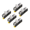 uxcell ヒューズホルダー ヒューズブロック FS-101シングル穴 ヒューズ入 6mmx30mm 250V 10A 5個入